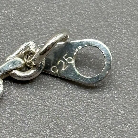 Sterling Silver 925 Multi Strand Layered Waterfall Drape Necklace 24g 18" Curb - Picture 3 of 8